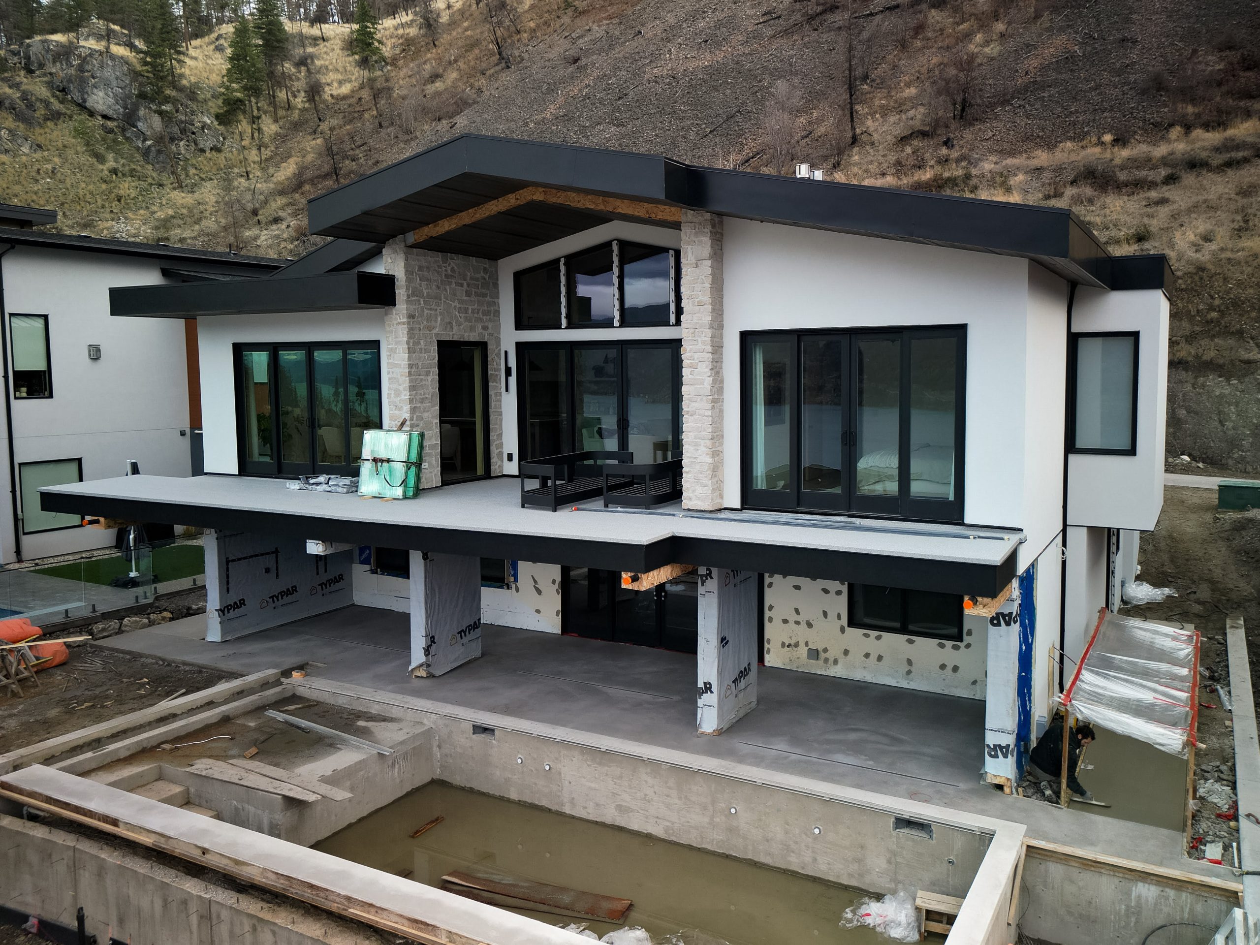 large white home with lots of windows