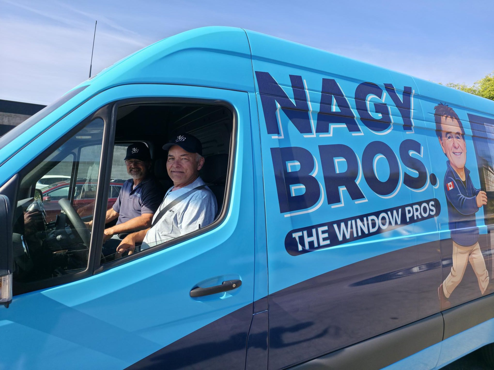 rob nagy driving the nagy bros van
